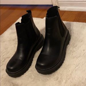 Black pair of boots